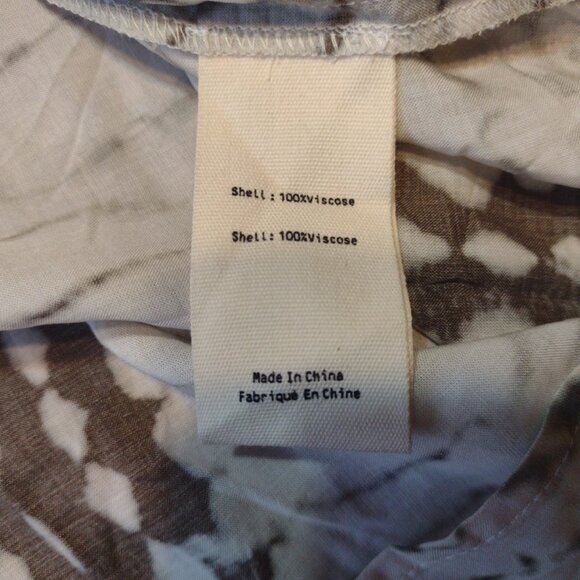 L’Agence Holly Ikat Print Blouse Viscose Button Shirt XXS NWT - Picture 5 of 6